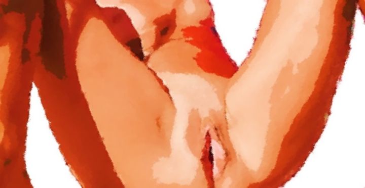 Цифровое искусство под названием "The vagina without…" - Haydee Lehttys, Подлинное произведение искусства, Цифровая живопись