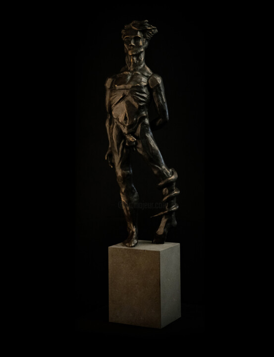 Sculpture intitulée "Adam Temptation" par Hayk Hovhannisyan, Œuvre d'art originale, Bronze