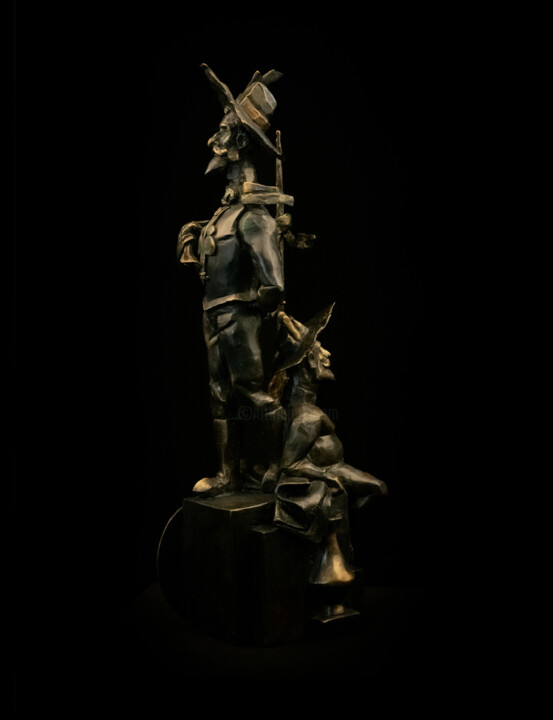 Scultura intitolato "Don Quixote" da Hayk Hovhannisyan, Opera d'arte originale, Bronzo