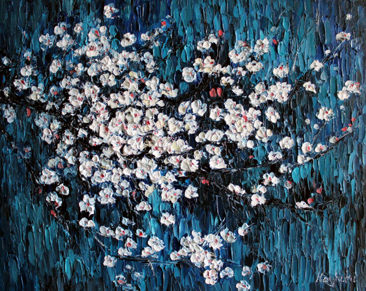 Painting titled "Spring" by Haykuhi Khachatryan, Original Artwork, Oil