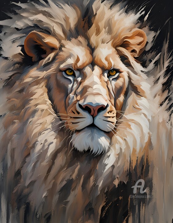 "Lion of Judah alla…" başlıklı Dijital Sanat Hazel tarafından, Orijinal sanat, AI tarafından oluşturulan görüntü