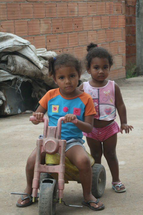 Photography titled "Favela Brazil girls…" by Heart Art Rebecca, Original Artwork