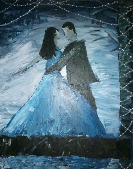 Pittura intitolato "The Midnight Dance" da Amanda Bray, Opera d'arte originale