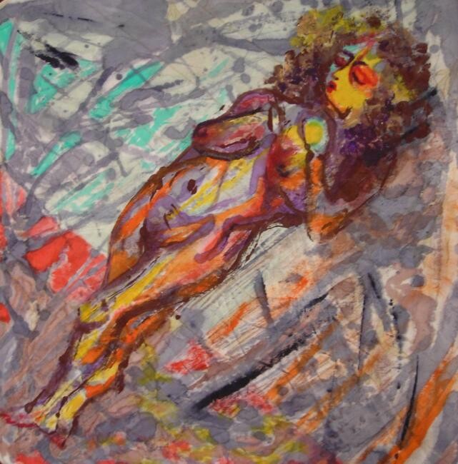 Peinture intitulée "nude" par Heather Caton, Œuvre d'art originale, Huile