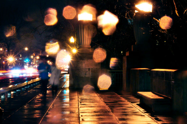 Photography titled "Rainy Night" by Heather Schmaedeke, Original Artwork