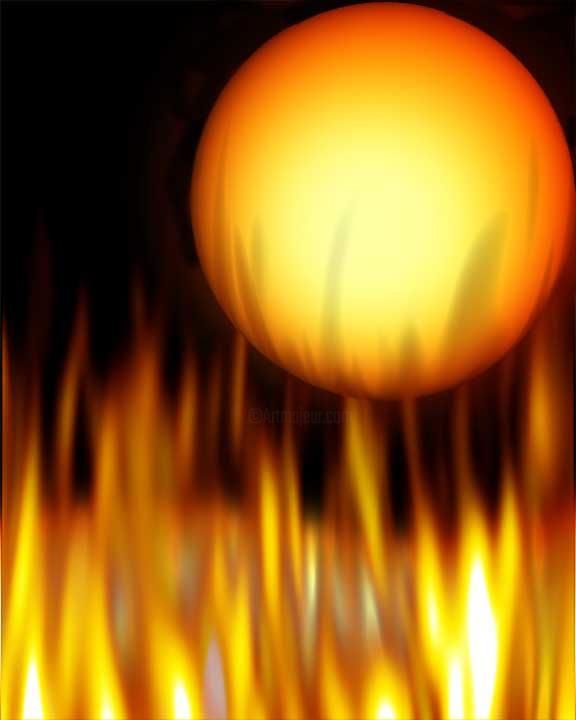 Digital Arts titled "flamin'" by Heather Chaney, Original Artwork