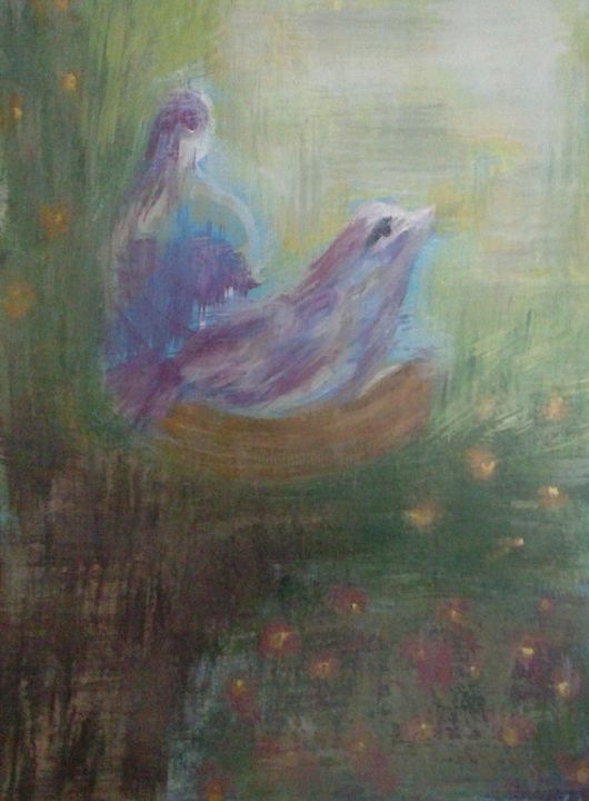 Painting titled "Freedom" by Heba  Abdelaziz, Original Artwork
