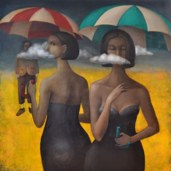 Painting titled "Silencio Perpetuo" by Hector Acevedo, Original Artwork, Oil