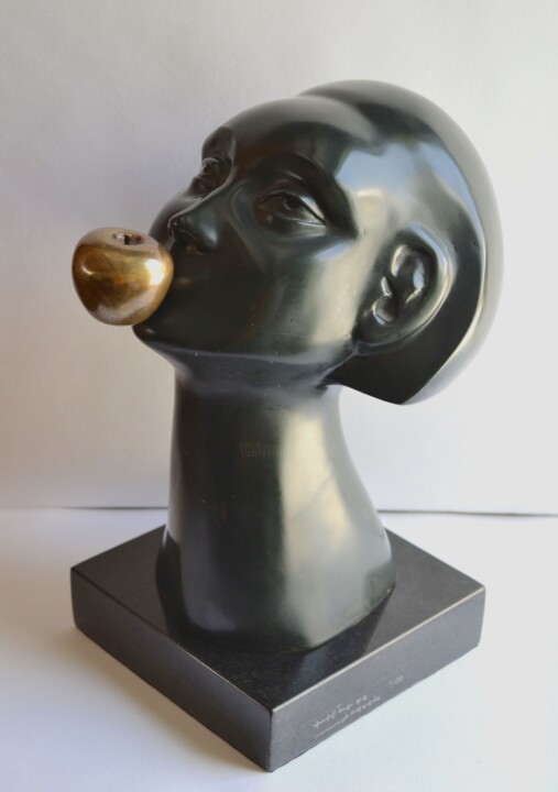 Escultura titulada "Mirada de Eva" por Hector Acevedo, Obra de arte original, Bronce