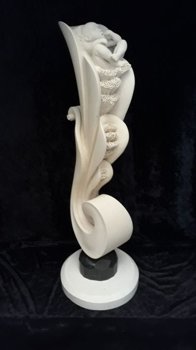 Sculpture titled "la source  de vie 2" by Hector Bouchet, Original Artwork, Stone