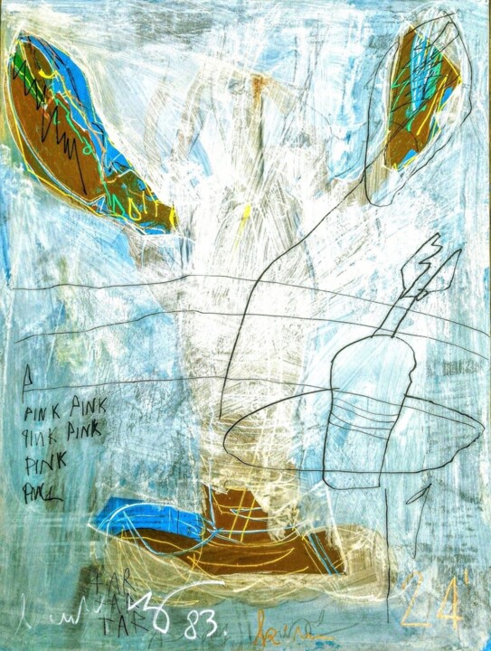 Pittura intitolato "Lobster 2" da Hector O'Kanin, Opera d'arte originale, Acrilico