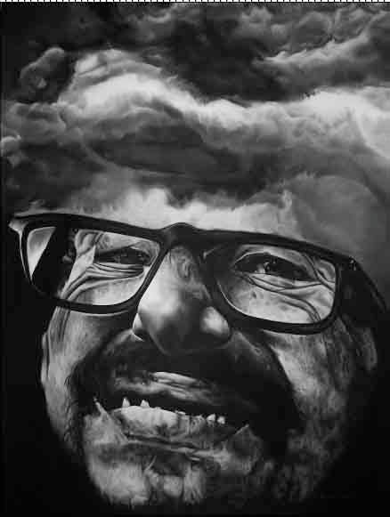 Рисунок под названием "en las nubes" - Hetor Javier Ramirez, Подлинное произведение искусства