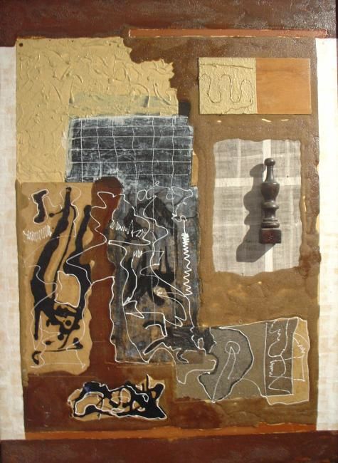 Pittura intitolato "ENCUENTRO l" da Artisnauta, Opera d'arte originale, Olio