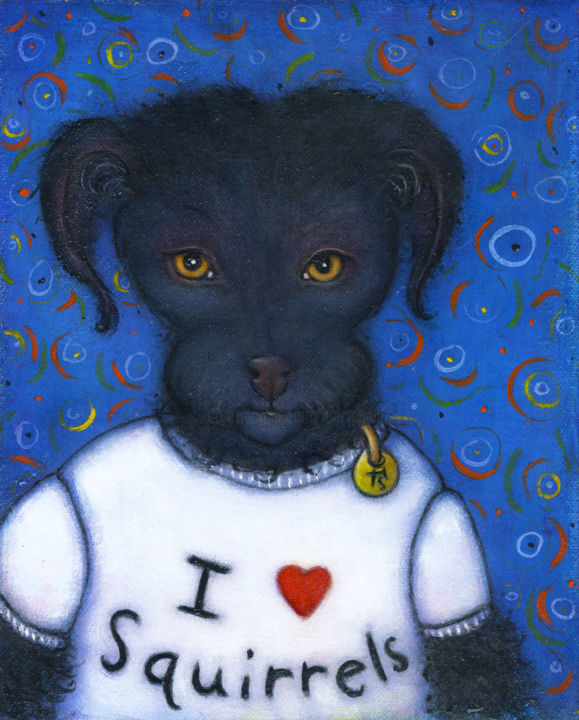 Painting titled "Pepper" by Heidi Shaulis, Original Art, Oil