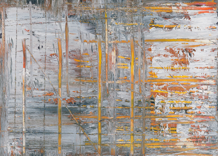 Malerei mit dem Titel "Staude-108" von Heinz Bernhard Staude, Original-Kunstwerk, Acryl Auf Keilrahmen aus Holz montiert