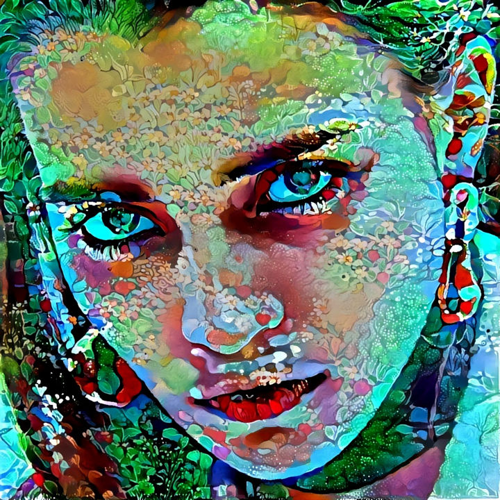 Digitale Künste mit dem Titel "Portrait #14" von Heinz Bucher, Original-Kunstwerk, Digitale Malerei