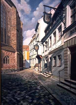 Painting titled "Square of Nikolai C…" by Heinz Sterzenbach, Original Artwork