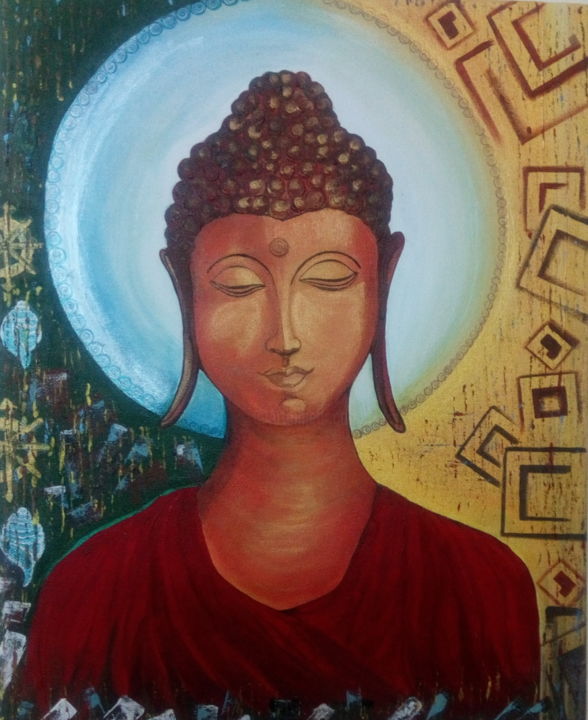 Картина под названием "Enlightenment" - Pranky, Подлинное произведение искусства, Акрил
