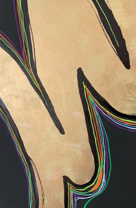 Neon Kills Schilderij Door Hej Ushuaia Artmajeur