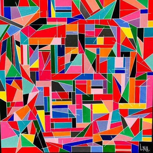 Peinture intitulée "Colors" par Lna, Œuvre d'art originale, Acrylique Monté sur Châssis en bois