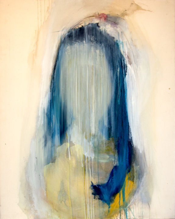 Malerei mit dem Titel "Fe" von Helena Basagañas, Original-Kunstwerk, Acryl