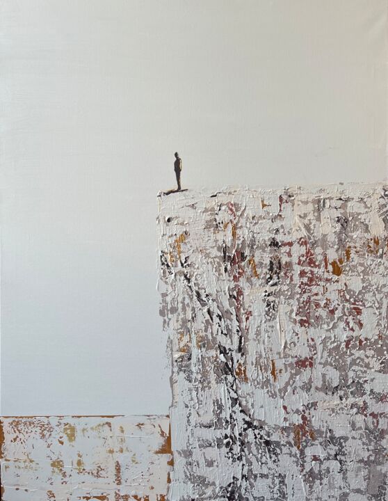 Картина под названием "Distance" - Helena Rubí, Подлинное произведение искусства, Акрил Установлен на Деревянная рама для но…
