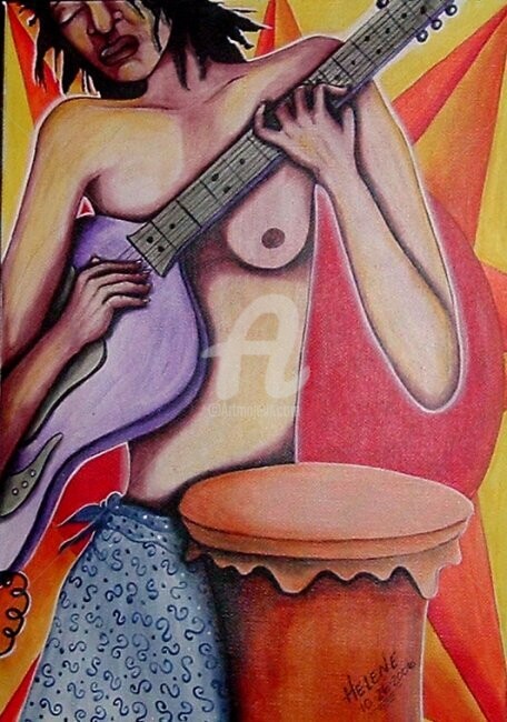 Painting titled "melodia" by Helene, Original Artwork