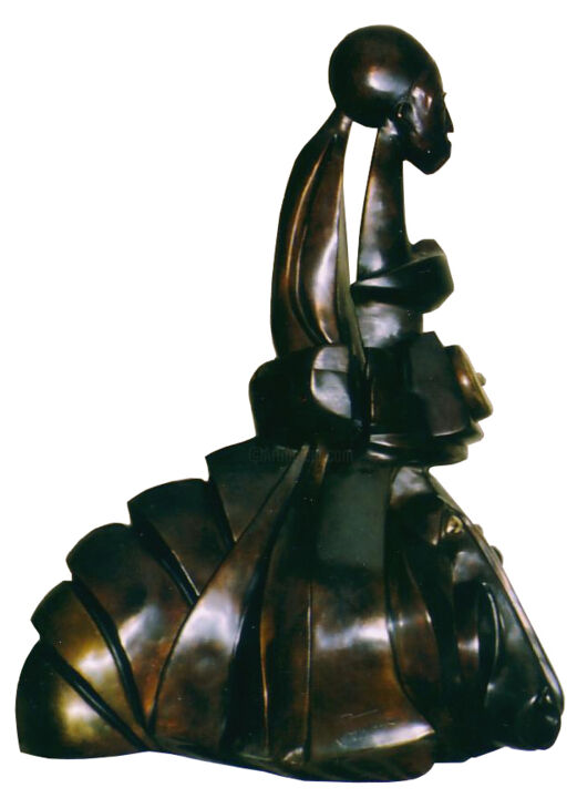 Escultura titulada "Hipparchia" por Helene Auguy, Obra de arte original, Bronce