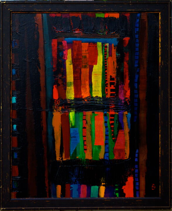 Painting titled "Brooklyn entrée" by Hélène Gallon, Original Artwork, Acrylic