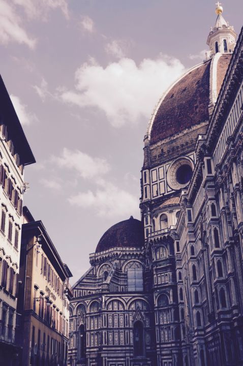 Photography titled "Duomo, Florence, Tu…" by Hélène Gondelle, Original Artwork, Manipulated Photography