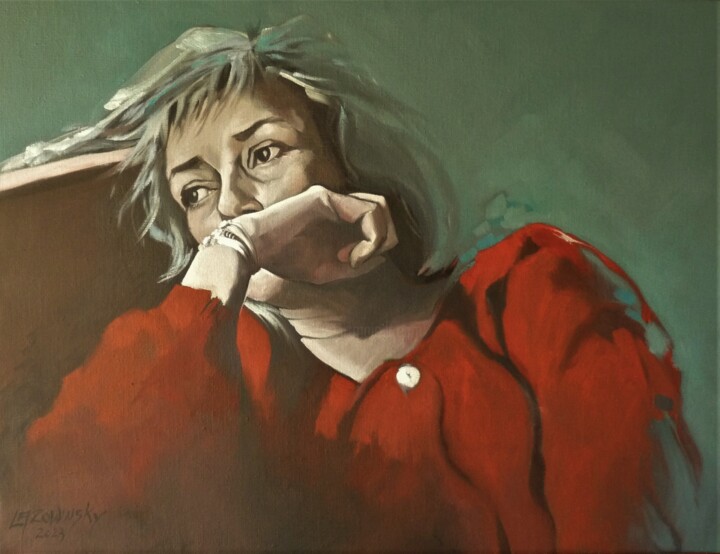 Картина под названием "Le jour d'après" - Hélène Lazowinsky, Подлинное произведение искусства, Масло