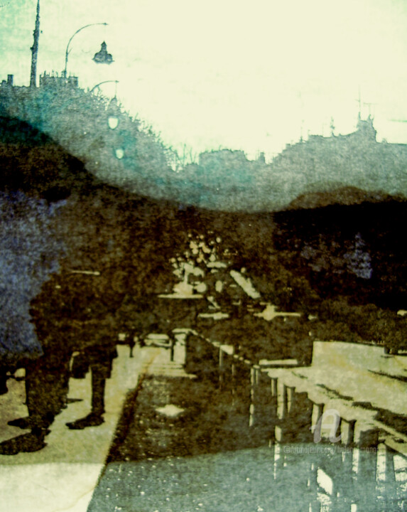 Fotografie mit dem Titel "Sur le Pont de Toul…" von Hélène Mongin, Original-Kunstwerk