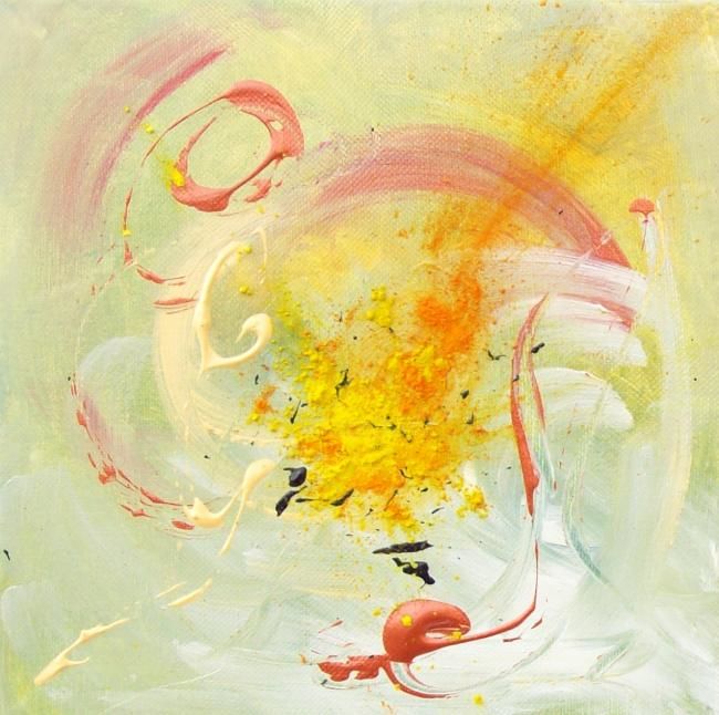 Painting titled "Whirlwind" by Helene Rousselot, Original Artwork