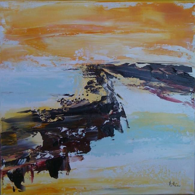 Painting titled "Le passage" by Helene Rousselot, Original Artwork