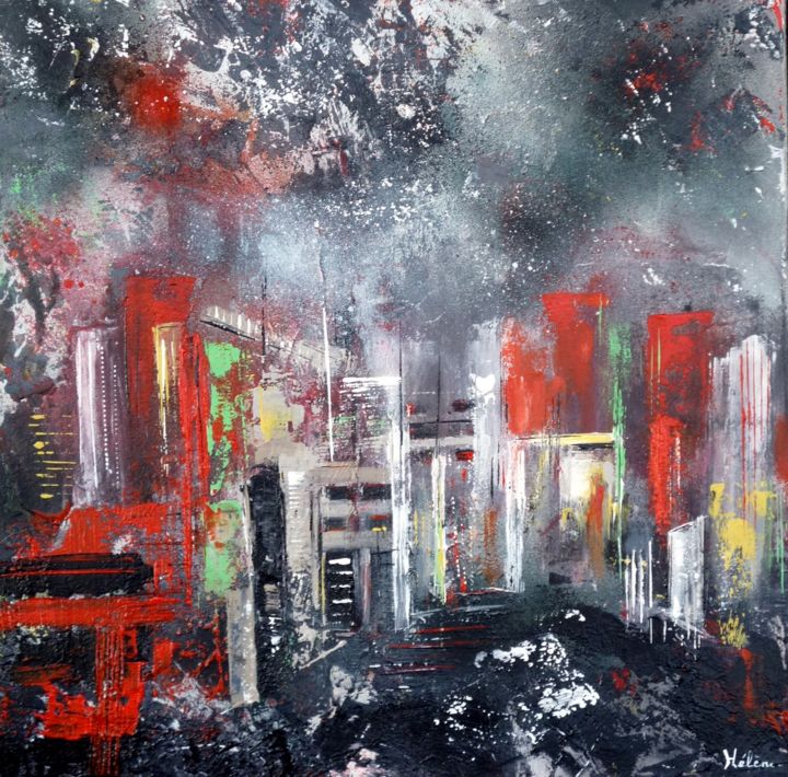 Peinture intitulée "shangai.jpg" par Helene Rousselot, Œuvre d'art originale