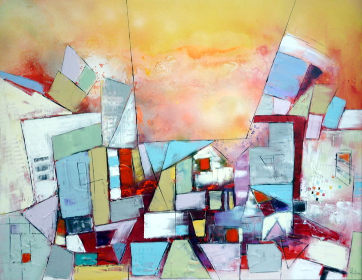 Painting titled "plein-soleil.jpg" by Helene Rousselot, Original Artwork