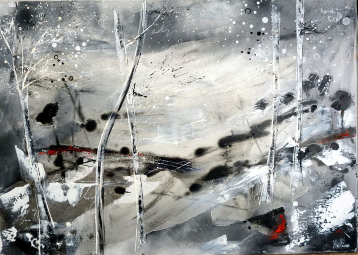 Pittura intitolato "neva" da Helene Rousselot, Opera d'arte originale, Acrilico