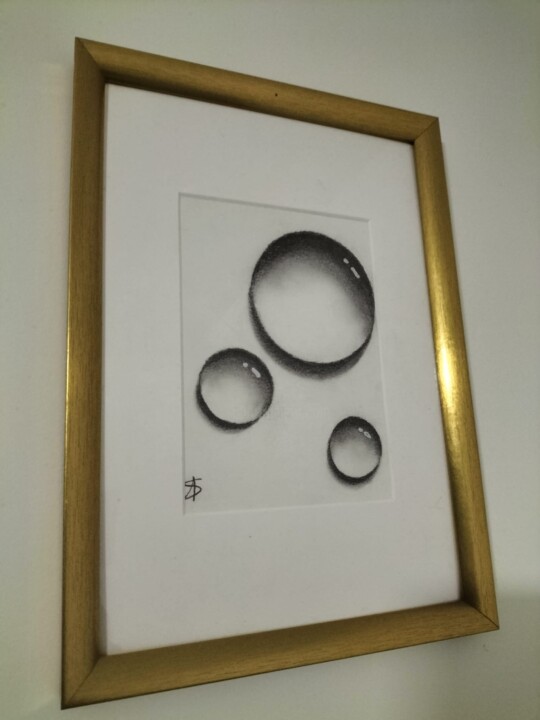 Drawing titled "bubble 5" by Helene Sommer, Original Artwork, Pencil