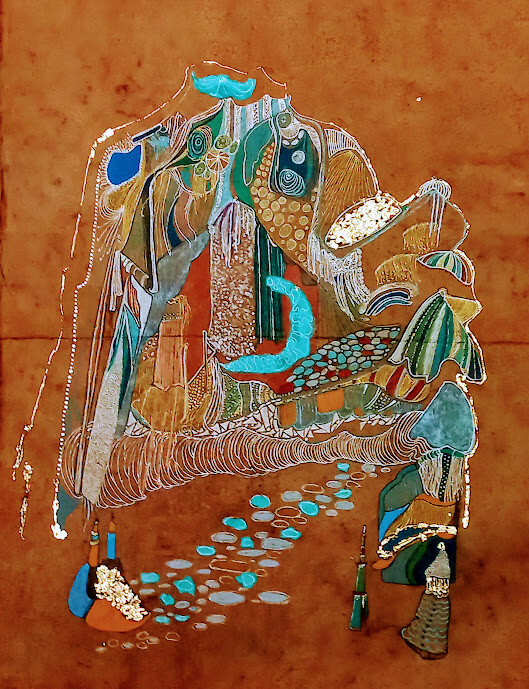 Pittura intitolato "Esprit d'ouverture" da Hélène Stevens, Opera d'arte originale, Pastello Montato su Cartone