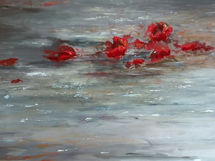 Peinture intitulée "Coquelicots" par Hélène Zanet, Œuvre d'art originale, Autre