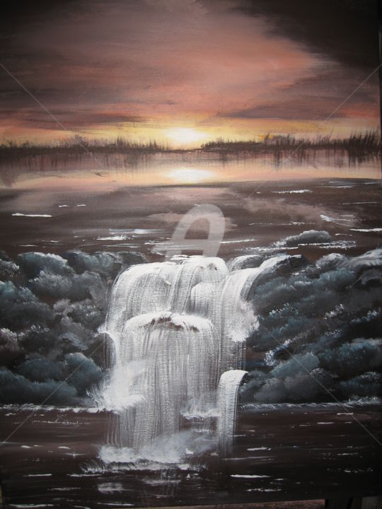 Painting titled "chutes.jpg" by Hélène Fortier, Original Artwork