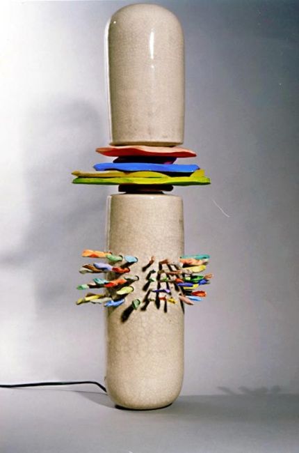 Sculpture intitulée "univers clou" par Hélène Picardi, Œuvre d'art originale, Céramique