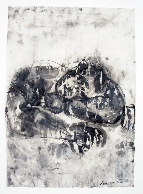 Drawing titled "'' être ''" by Hélène Picardi, Original Artwork, Other