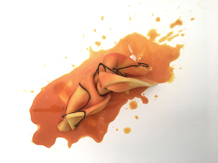 Fotografie getiteld "''mousse à l’orange…" door Hélène Picardi, Origineel Kunstwerk, Digitale fotografie