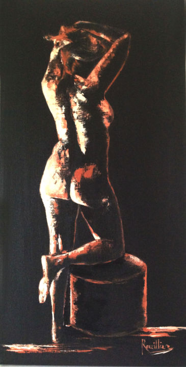 Pittura intitolato "La Divine" da Helene Rouillier, Opera d'arte originale, Acrilico