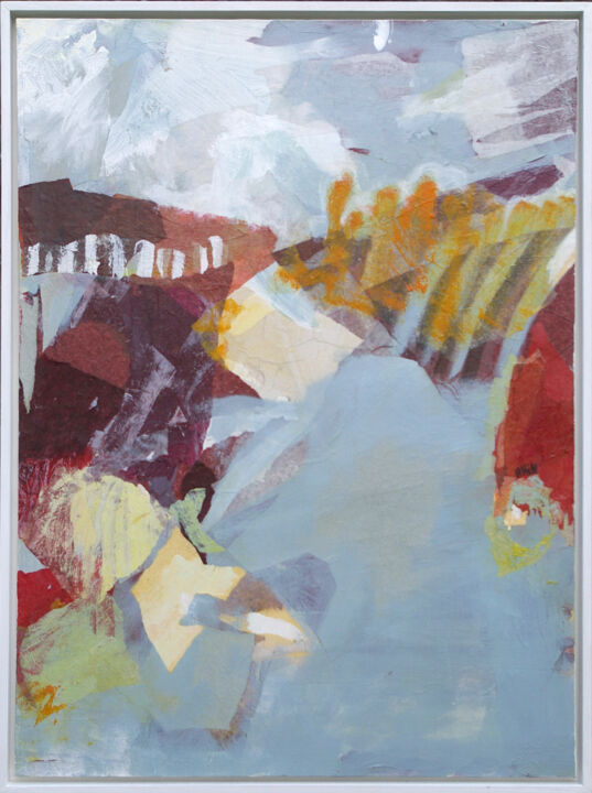 Colagens intitulada "Matin II" por Helen Hill, Obras de arte originais, Colagens