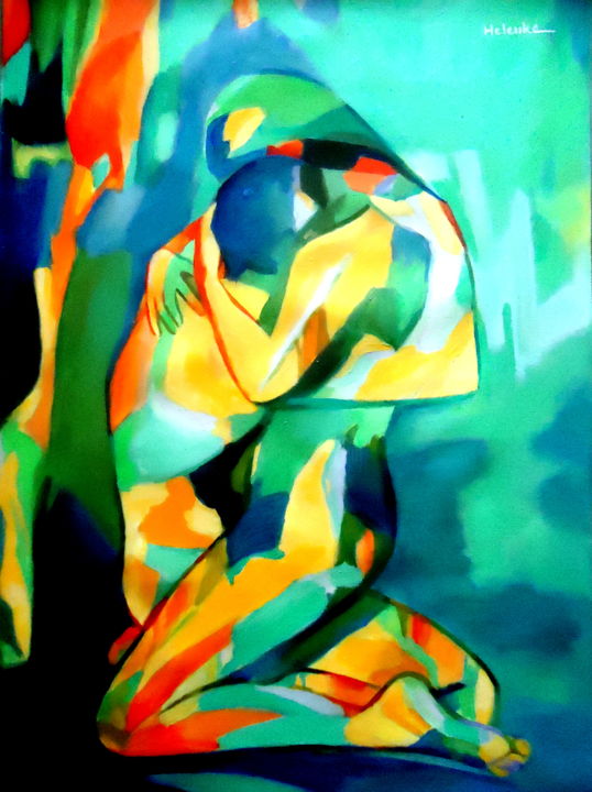 Embrace Schilderij door Helenka | Artmajeur