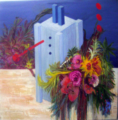 Pintura intitulada "detalhe-do-pilar-00…" por Heliana Grudzien, Obras de arte originais,