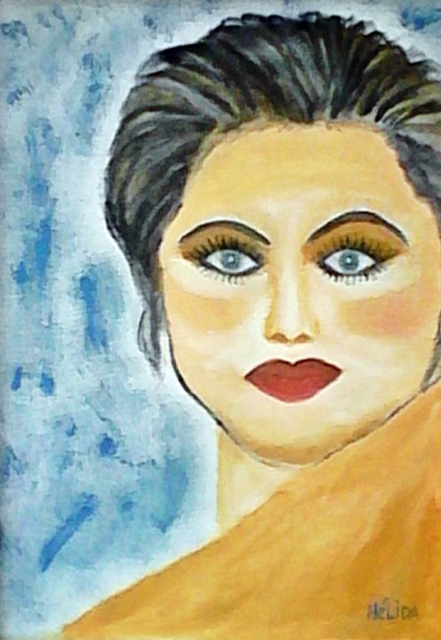 Pintura intitulada "la-valentine-2.jpg" por Hélida Priscila, Obras de arte originais, Óleo
