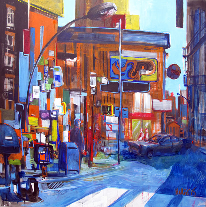 Painting titled "Urban Project" by Stéphane Helliot, Original Artwork